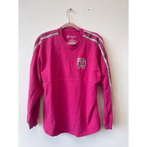 Disney Parks Walt Disney World Spirit Jersey Pink Silver Glitter Women's Medium